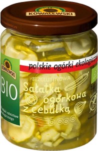 SAŁATKA OGÓRKOWA Z CEBULĄ BEZGLUTENOWA BIO 540 ml (270 g) - KOWALEWSKI