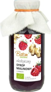SYROP MALINOWY Z IMBIREM BIO 330 ml - BATOM