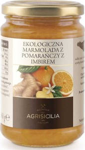 MARMOLADA Z POMARAŃCZY Z IMBIREM BIO 360 g - AGRISICILIA