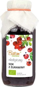 ŻURAWINOWY SOK BIO 330 ml - BATOM