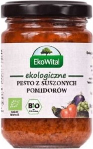 Pesto z pomidorów suszonych na słońcu BIO 140 g Ekowital