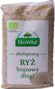 Ryż brązowy długi BIO 1 kg EkoWital