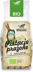 PISTACJE PRAŻONE I SOLONE BIO 100 g - BIO PLANET