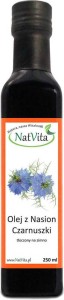 Olej z nasion czarnuszki zimnotłoczony organiczny 250ml NatVita