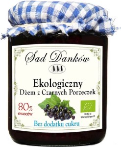 DŻEM Z CZARNYCH PORZECZEK B/C BIO 260 g - SAD DANKÓW