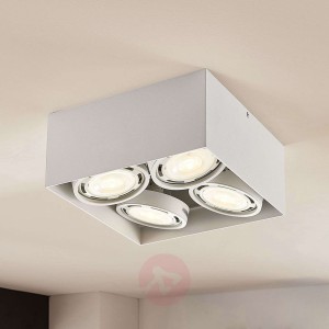 Downlight LED Rosalie, kątowy, 4-pkt. biały