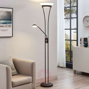 Lampa LED oświetl. sufit Amadou z lampką, rdza