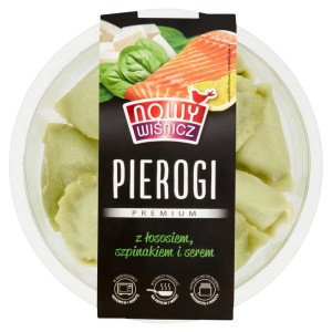 Nowy Wiśnicz - Pierogi z łososiem, szpinakiem i serem