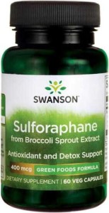 Sulforaphane Sulforafan kiełki brokuł 400 mcg 60 kapsułek SWANSON