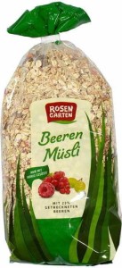 Musli z 23% owoców leśnych BIO 750 g Rosengarten
