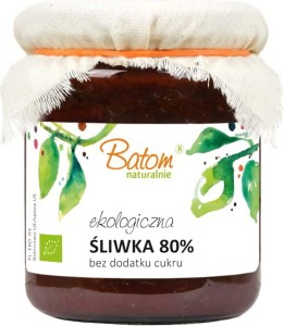 DŻEM ŚLIWKOWY BEZ CUKRU BIO 260 g - BATOM
