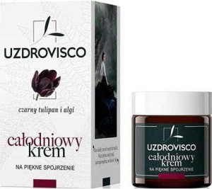 KREM POD OCZY PRZECIWZMARSZCZKOWY NA DZIEŃ I NA NOC CZARNY TULIPAN I ALGI 25 ml - UZDROVISCO