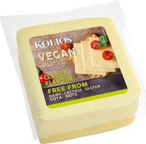 Roślinna alternatywa dla sera (żółty, kostka) 400 g Kolios