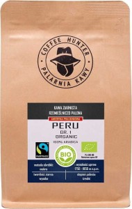 KAWA ZIARNISTA ARABICA 100 % PERU FAIR TRADE BIO 250 g - COFFEE HUNTER