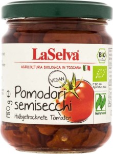 Pomidory podsuszane w oliwie z oliwek BIO 180 g Laselva