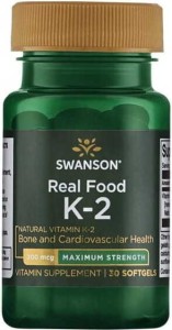Witamina K2 MK7 K2MK-7 200mcg Vitamin K2 -7 from Natto 30 kapsułek SWANSON