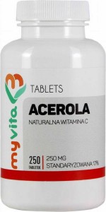 Acerola naturalna witamina C 250mg 250 tabletek MyVita