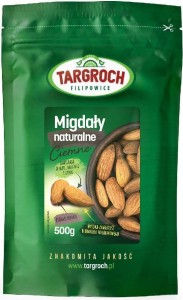 Migdały naturalne ciemne 500g Targroch