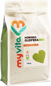 Bio Moringa Oleifera sproszkowany liść 100g MyVita