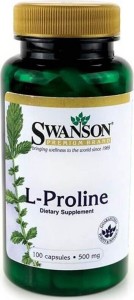 L-Prolina L-Proline 500mg 100 kapsułek SWANSON