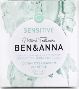 PASTA DO ZĘBÓW WRAŻLIWYCH SENSITIVE W SŁOIKU 100 ml - BEN&ANNA