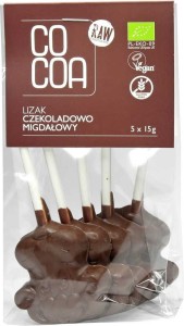 LIZAKI CZEKOLADOWO - MIGDAŁOWE BEZGLUTENOWE BIO (5 x 15 g) 75 g - COCOA