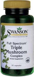 FS Triple Mushroom Kompleks 3 grzybów Maitake Reishi Shiitake 200mg 60 kapsułek SWANSON