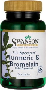Kurkuma z bromeliną FS Turmeric & Bromelain 60 kapsułek Swanson