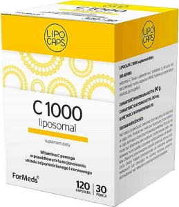 Witamina C liposomalna 1000 Lipospomal 30 porcji 120 kapsułek LipoCaps ForMeds