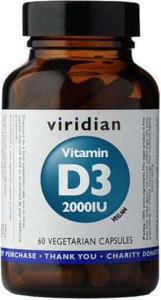 Witamina D-3 2000IU Vitamina D3 wegan 60 kapsułek Viridian