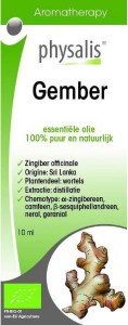 OLEJEK ETERYCZNY GEMBER (IMBIR) BIO 10 ml - PHYSALIS