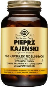 Pieprz kajeński 100 kapsułek Solgar