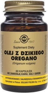 Olej z dzikiego oregano 175mg Karwakrol 70% 60 kapsułek Solgar