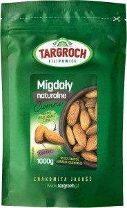 Migdały naturalne ciemne 1000g Targroch