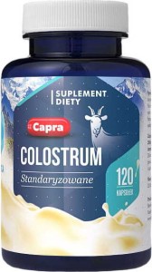 Colostrum kozie capra standaryzowane 500mg 120 kapsułek Hepatica