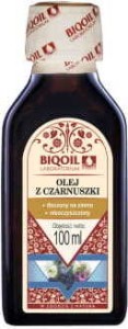 Olej z czarnuszki z czarnego kminu tłoczony na zimno nierafinowany 100ml BIOOIL