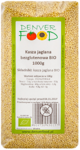 Kasza jaglana bezglutenowa BIO 1000g Denver Food