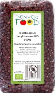 Fasolka Adzuki bezglutenowa BIO 1000g Denver Food