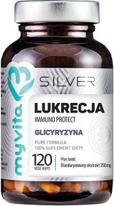 Lukrecja ekstrakt z lukrecji Immuno Protect Glicyryzyna 120 kapsułek MyVita