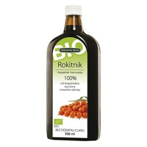 Rokitnik sok 100% BIO bez cukru 500 ml Premium Rosa