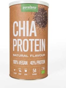BIAŁKO Z NASION CHIA BEZGLUTENOWE BIO 400 g - PURASANA