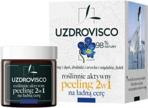 PEELING DO TWARZY 2w1 FIOŁEK 50 ml - UZDROVISCO