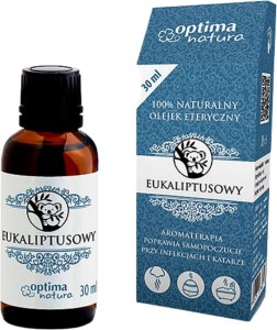 Olejek eteryczny naturalny eukaliptusowy 30 ml Optima Natura