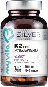 Witamina K2 Forte VitaMK-7 100mcg 120 kapsułek MyVita Silver Pure