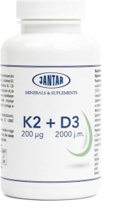 WITAMINA K2 + D3 90 KAPSUŁEK - JANTAR