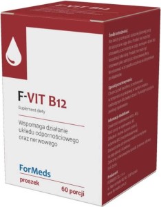 F-Vit B12 Witamina B12 Metylokobalamina 500mcg 60 porcji 48g ForMeds