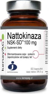 Sfermentowana soja Nattokinaza NSK-SD 100mg 60 kapsułek kenayAG