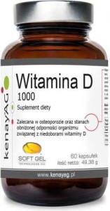 Witamina D3 1000 IU 60 kapsułek kenayAG