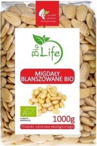 Migdały blanszowane 1kg EKO Bio Life