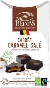 Belgijskie czekoladki z karmelem i solą bezglutenowe Fair Trade BIO 100g - Belvas